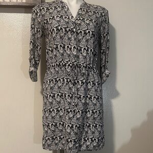 Crown & Ivy Monochrome Long Sleeve Dress